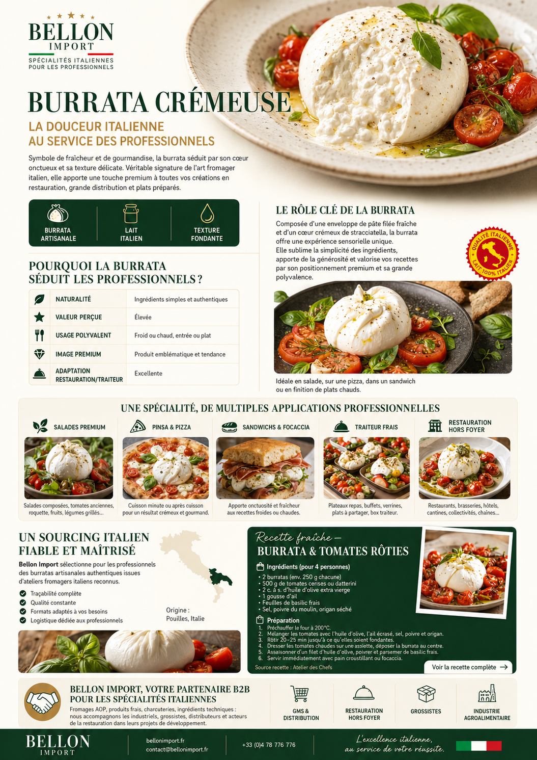 Fiche recette — idée d'application culinaire