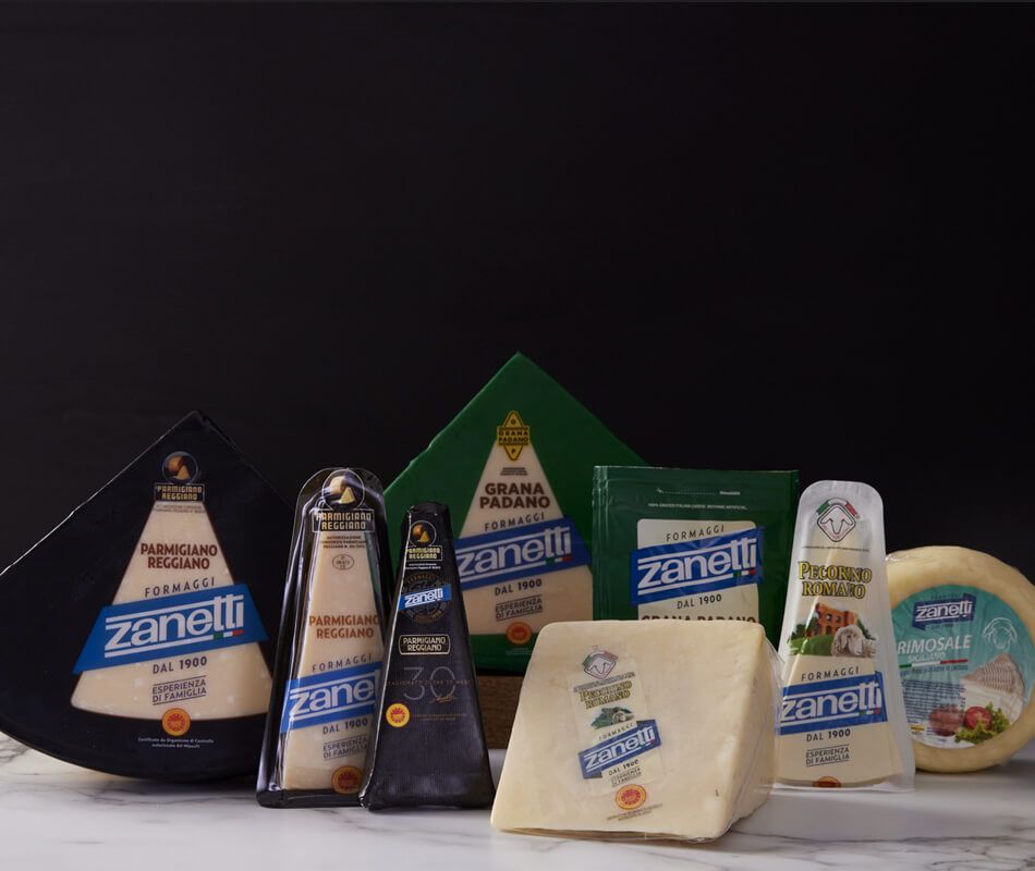 Fromages Zanetti : Grana Padano et Parmigiano