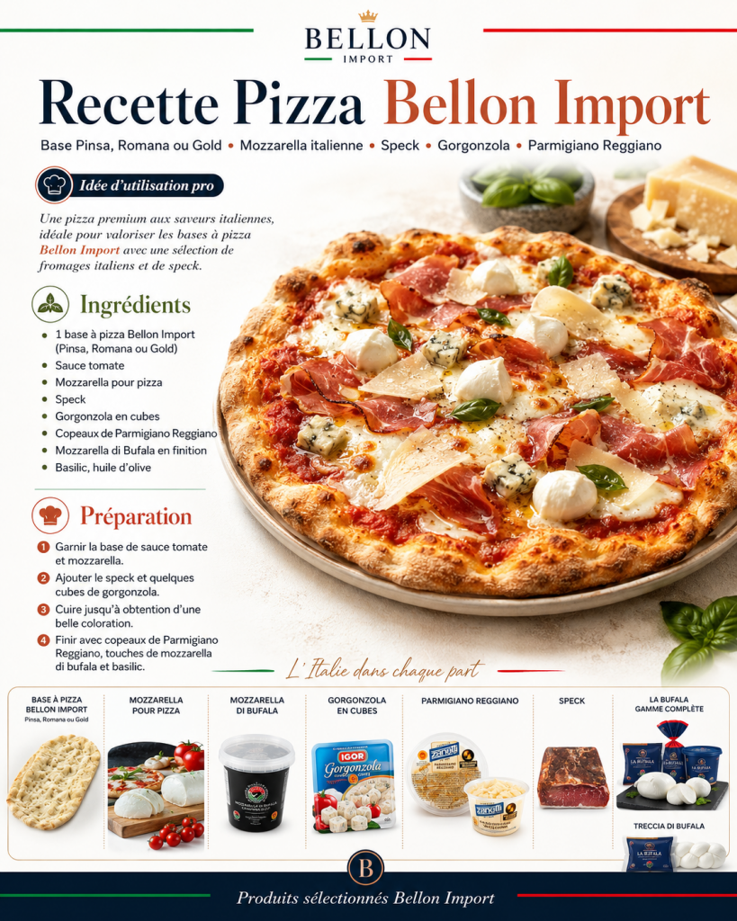recette pizza bellon import
